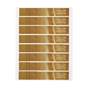 Bande Pour Adresse De Retour Pine Wood II Faux Texture en bois