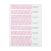 Bande Pour Adresse De Retour Pinstruits simples roses (Feuille)