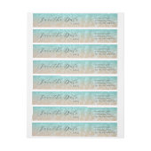 Bande Pour Adresse De Retour Plage tropicale (Feuille)