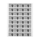 Bande Pour Adresse De Retour Poing de solidarité en fibre de carbone style d'im (Feuille)