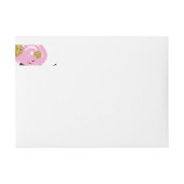 Bande Pour Adresse De Retour Points Motif 10 (Devant)