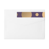 Bande Pour Adresse De Retour Points Motif 15 (Dos)