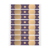 Bande Pour Adresse De Retour Points Motif 15 (Feuille)