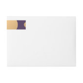 Bande Pour Adresse De Retour Points Motif 15 (Devant)