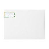 Bande Pour Adresse De Retour Poudre Bleu Doux Bébé Garçon Citron Baby shower (Devant)