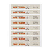 Bande Pour Adresse De Retour Réunion familiale | Funny Antique Photo (Feuille)