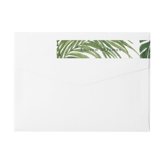 Bande Pour Adresse De Retour Rêve tropical (Dos)