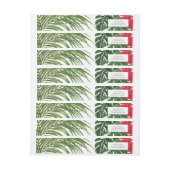 Bande Pour Adresse De Retour Rêve tropical (Feuille)