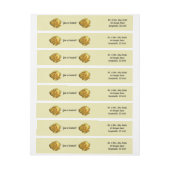 Bande Pour Adresse De Retour Rose d'Angleterre (Feuille)