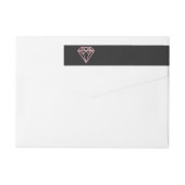 Bande Pour Adresse De Retour Rose Gold (Dos)