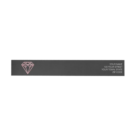 Bande Pour Adresse De Retour Rose Gold (Individuel)