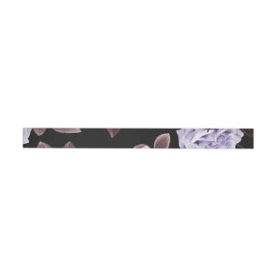 Bande Pour Adresse De Retour Roses aquarelle 21