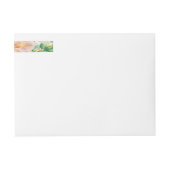 Bande Pour Adresse De Retour Roses aquarelle 27 (Devant)