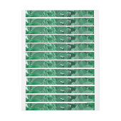 Bande Pour Adresse De Retour Roses d'aquarelle 36 (Feuille)