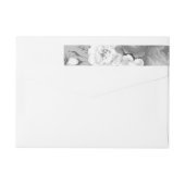 Bande Pour Adresse De Retour Roses d'aquarelle 9 (Dos)