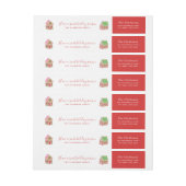 Bande Pour Adresse De Retour Rue de pain d'épice (Feuille)