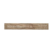 Bande Pour Adresse De Retour Rustic Country Grange mariage en bois Enregistrer (Individuel)