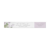 Bande Pour Adresse De Retour Rustic Lilac Mariage (Individuel)