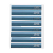 Bande Pour Adresse De Retour Sainte-Lucie Horizon Océan Bleu (Feuille)