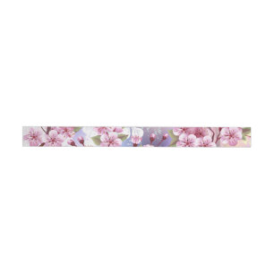 Bande Pour Adresse De Retour Sakura rose sur la peinture Arrière - plan