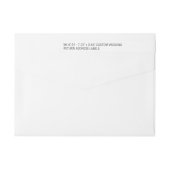 Bande Pour Adresse De Retour Script 24x do-it-yourself personnalisé Mince Maria (Dos)