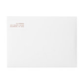 Bande Pour Adresse De Retour Script Boho Terracotta | Joyeux Noël (Devant)