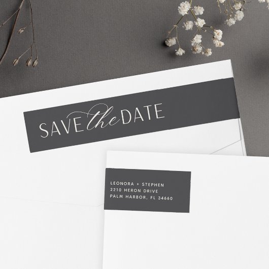 Bande Pour Adresse De Retour Script lisse | Enregistrer l'adresse de retour de 