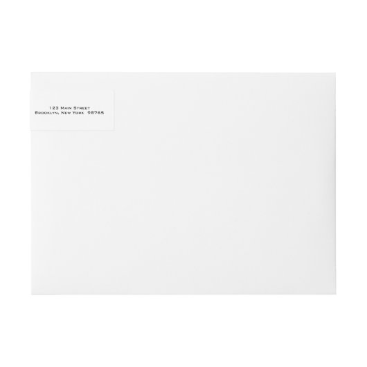 Bande Pour Adresse De Retour Script moderne (Devant)