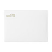 Bande Pour Adresse De Retour Script Or moderne | Joyeux Noël (Devant)