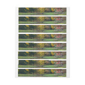 Bande Pour Adresse De Retour Seven Springs Fall Bridge II Autumn Paysage (Feuille)