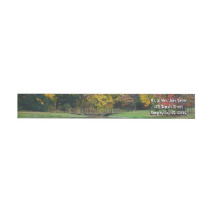 Bande Pour Adresse De Retour Seven Springs Fall Bridge II Autumn Paysage