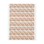 Bande Pour Adresse De Retour Silhouette de chat (Feuille)