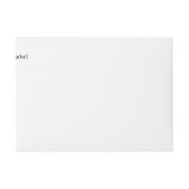 Bande Pour Adresse De Retour Simple Classique Professionnel (Devant)
