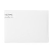 Bande Pour Adresse De Retour Simple Mariage de l'arbre cardiaque du Monogramme (Devant)