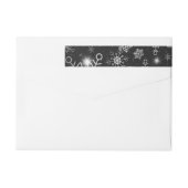 Bande Pour Adresse De Retour Snow Flakes 8 (Dos)