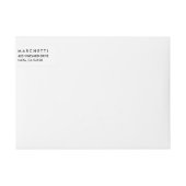 Bande Pour Adresse De Retour Soyez Joyeux | Vacances Rouge et Blanc (Devant)