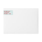 BANDE POUR ADRESSE DE RETOUR SOYEZ L'ADRESSE DE RETOUR DE JOYEUSE DE %PIPE% (Devant)