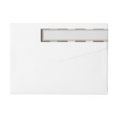 Bande Pour Adresse De Retour Steampunk Clock and Turquoise Roses on Striped (Dos)