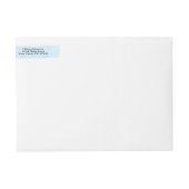 Bande Pour Adresse De Retour Stickers Mailing, Set Peony Bleu, (Devant)