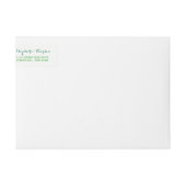 Bande Pour Adresse De Retour Succulent Bouquet Mariage botanique (Devant)