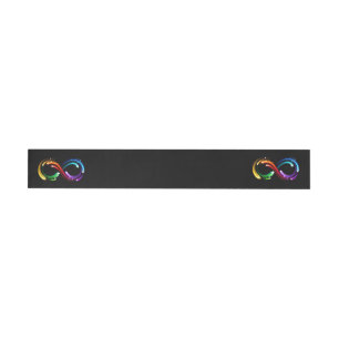 Bande Pour Adresse De Retour Symbole de l'infini des comètes arc-en-ciel