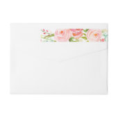 Bande Pour Adresse De Retour Tableau floral de roseraie (Dos)