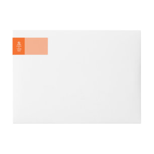 Bande Pour Adresse De Retour Tangerine GARDEZ CALME ET votre texte créatif