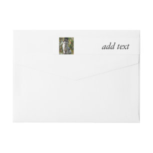 Bande Pour Adresse De Retour Thanksgiving Pilgrim Cat