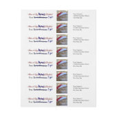 Bande Pour Adresse De Retour Ton chat vole ton retour de Noël Adresse (Feuille)