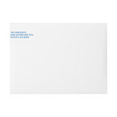 Bande Pour Adresse De Retour Tranquillité (Devant)