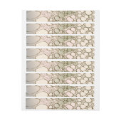 Bande Pour Adresse De Retour Travail numérique Abstrait 5 (Feuille)