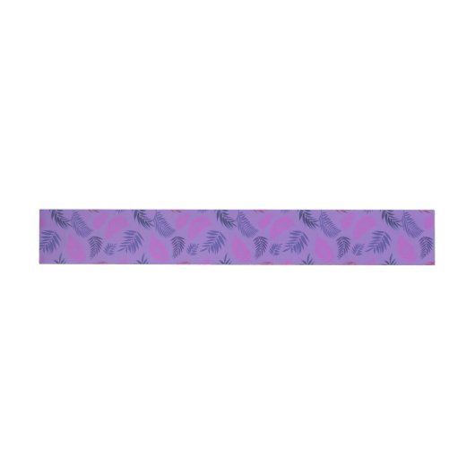 Bande Pour Adresse De Retour Tropical Leaves Pattern 19 (Individuel)