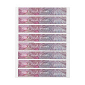 Bande Pour Adresse De Retour Turquois mariage & Lavande (Feuille)