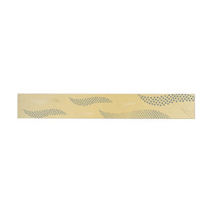 Bande Pour Adresse De Retour Vagues Tigre (motif stylisé) 1
